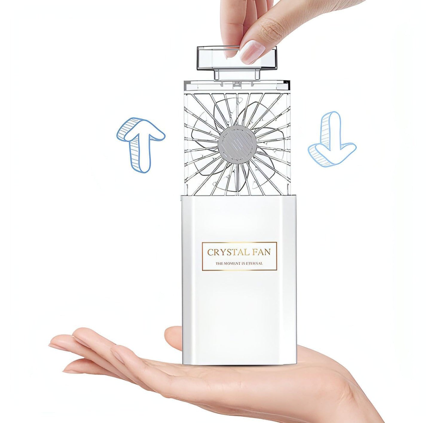 Portable Perfume Fan – USB Rechargeable Fragrance Diffuser