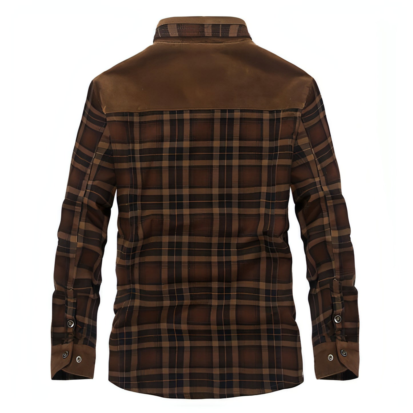 Chaqueta de cuadros de algodón puro para hombre