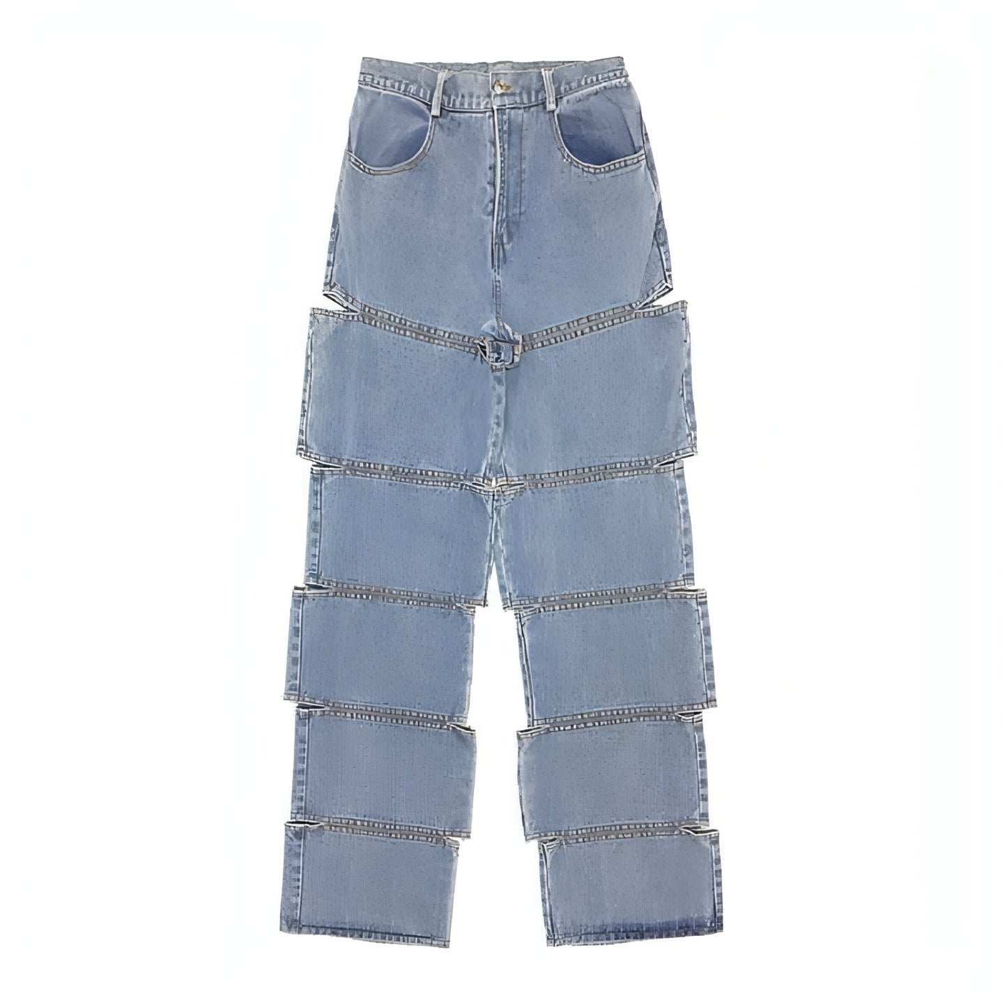 Personality Ripped Jeans Women Fashion Niche Design