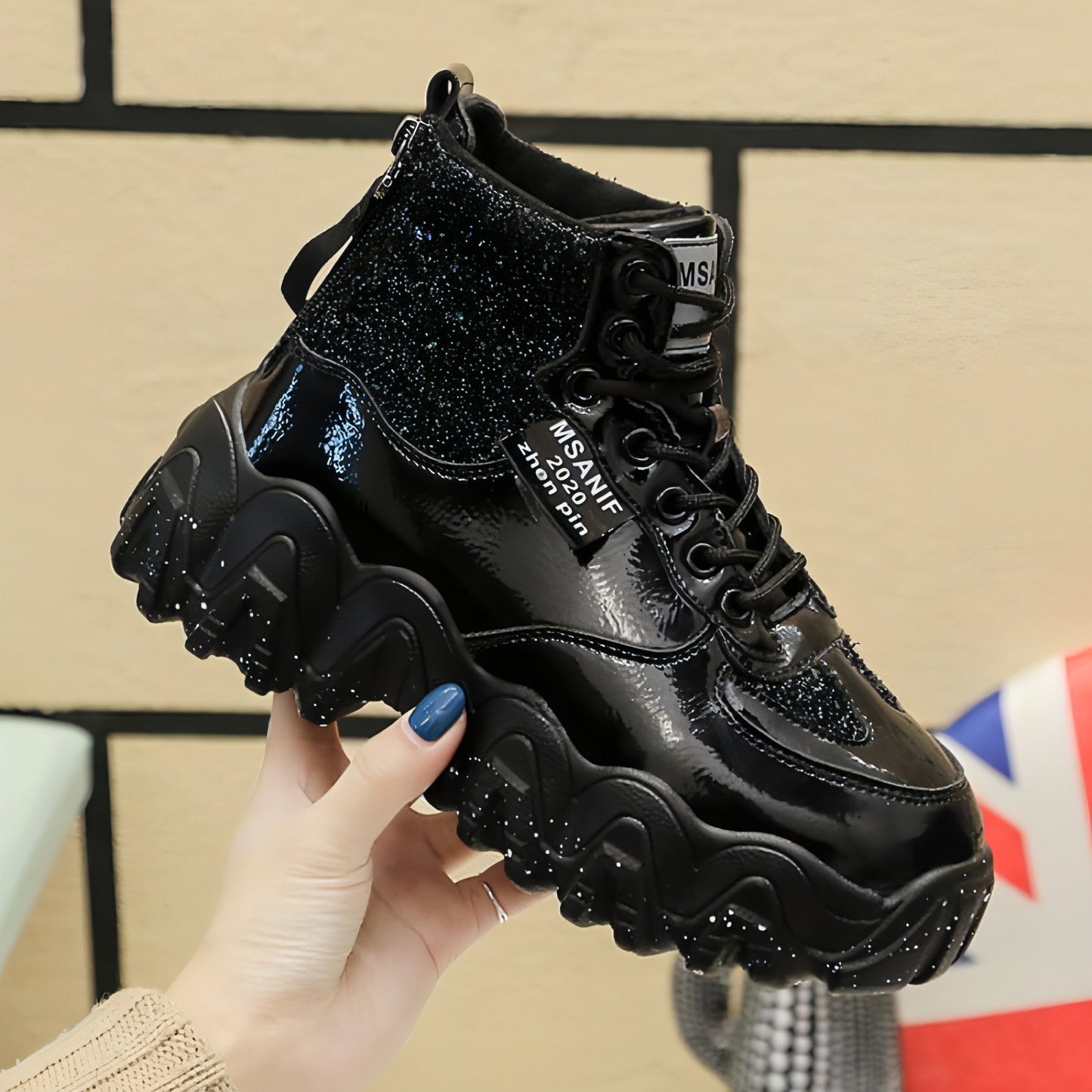 Big wavy snowflake daddy shoes women