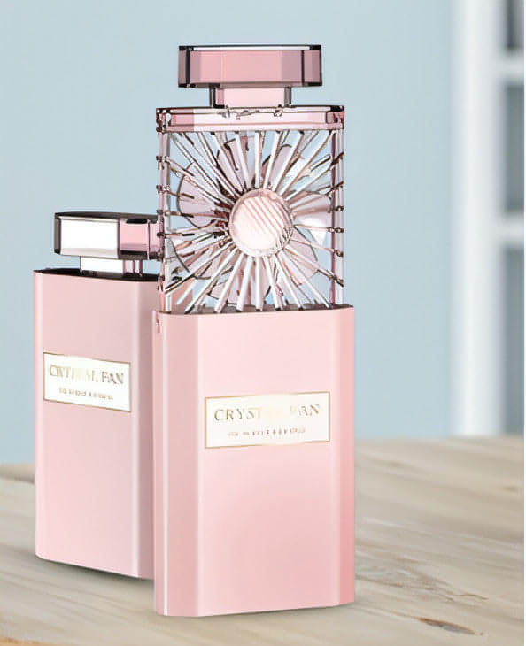 Portable Perfume Fan – USB Rechargeable Fragrance Diffuser