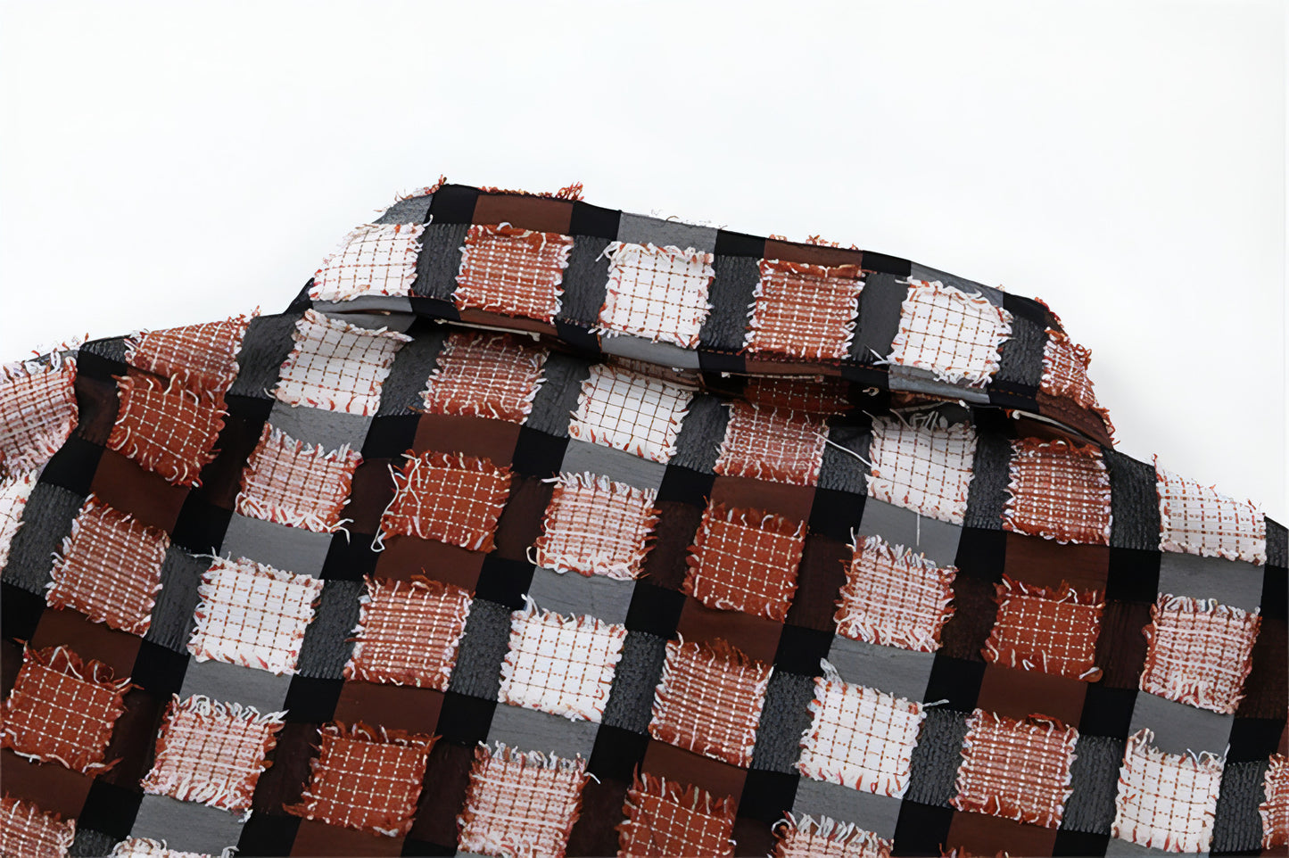 Loose Casual High Street Frayed Design Lapel Women DressShirt
