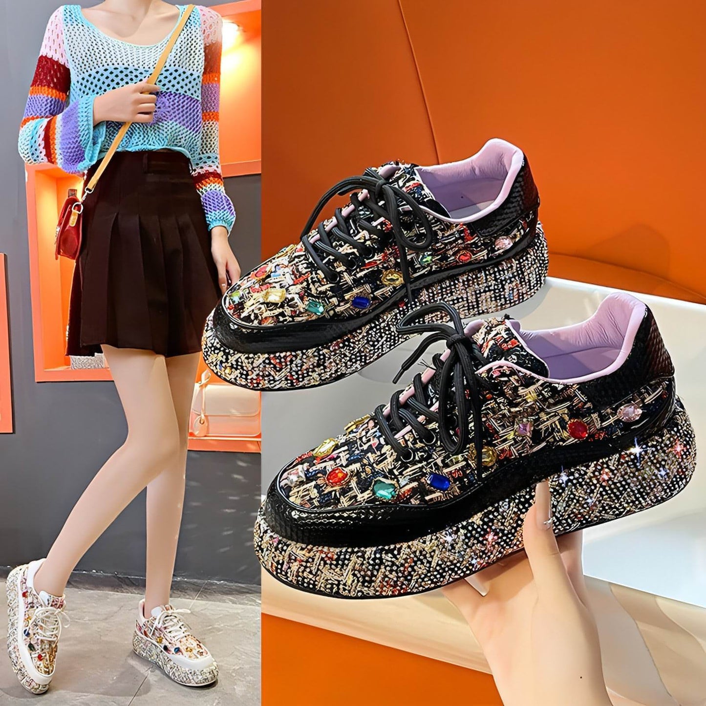 Board Shoes Thick Sole Low-cut Fashion Sports Women
