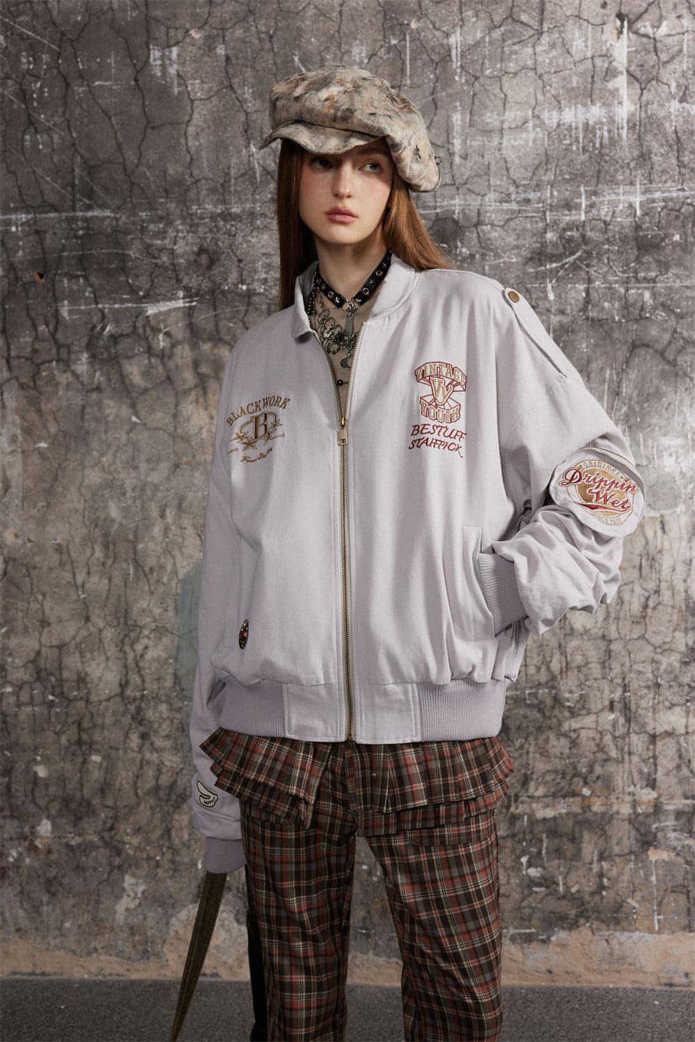Lapel Baseball Uniform Jacket Men