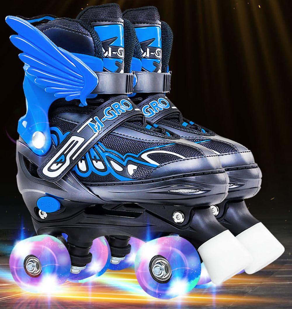 Children Adjustable Skates Roller Skates Boys Girls Kid's Roller 4-Wheels Outdoor Sports Skates