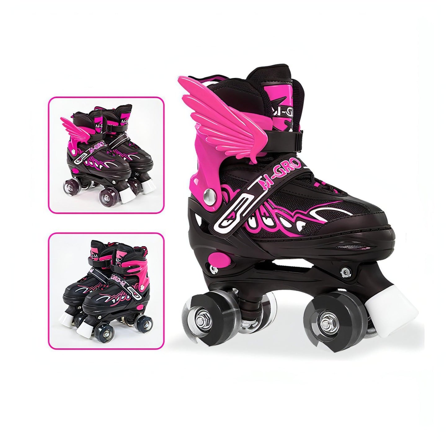 Children Adjustable Skates Roller Skates Boys Girls Kid's Roller 4-Wheels Outdoor Sports Skates