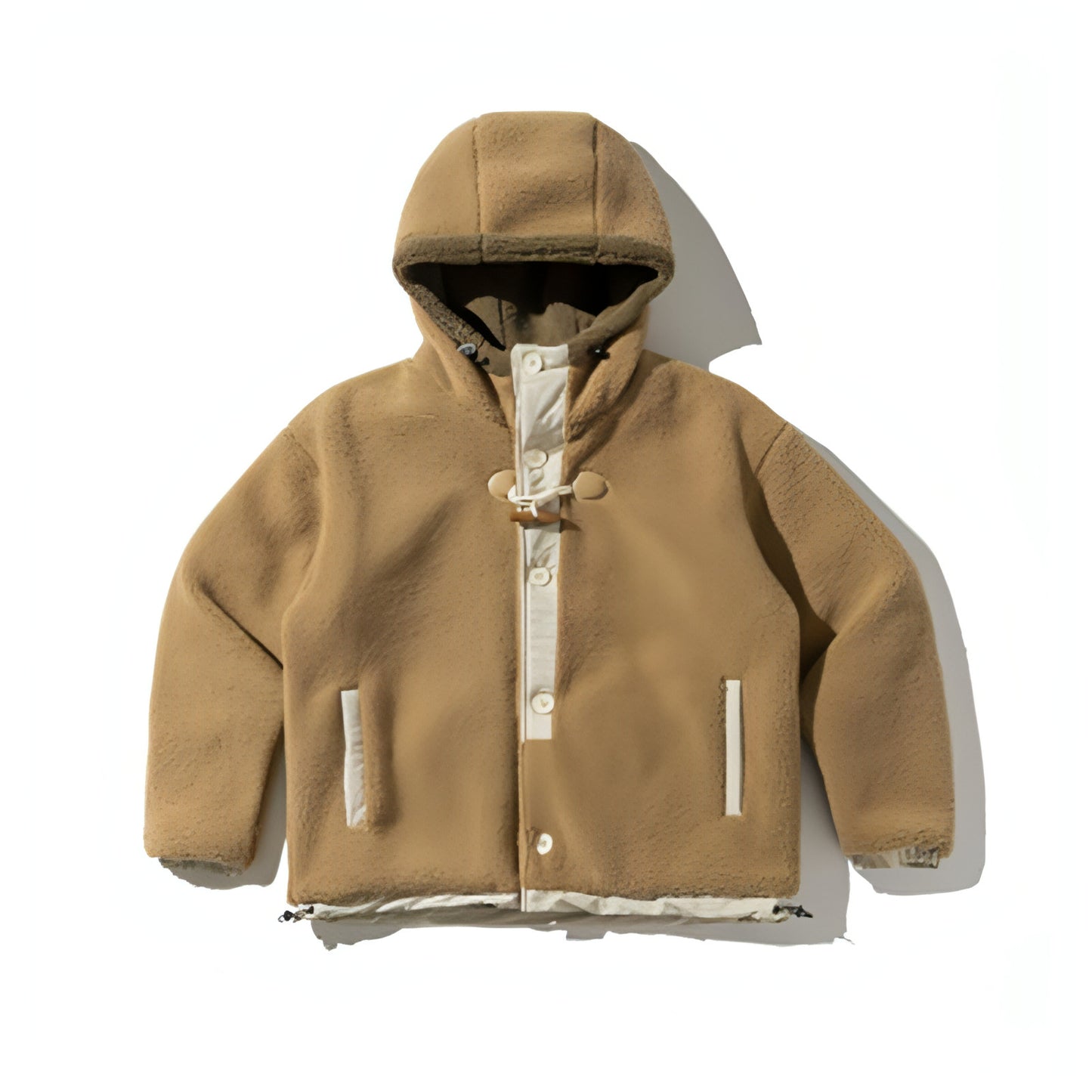 Chaqueta acolchada de algodón y forro polar para hombre y mujer