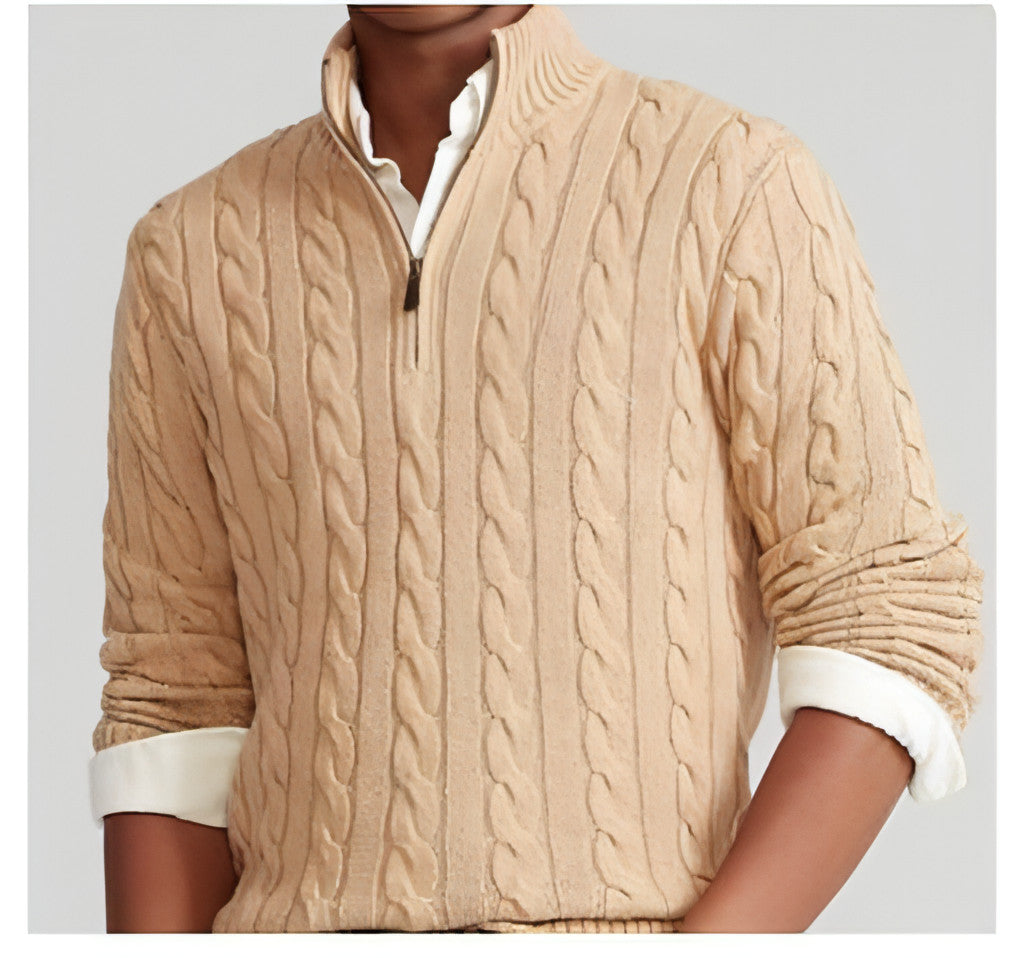 New Men's Warm Thick Needle Turtleneck Sweater Men