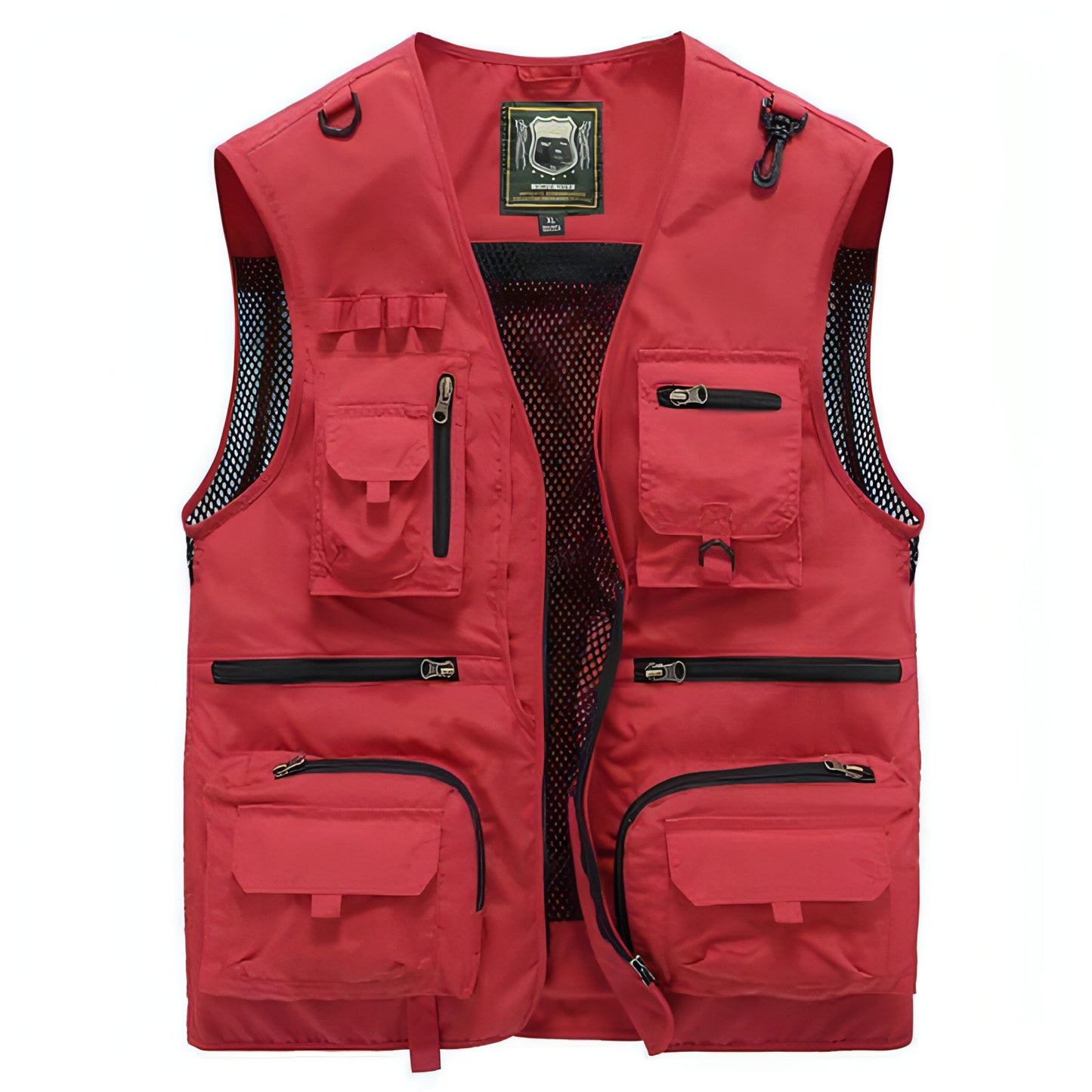 Chaleco safari chaqueta multibolsillos hombre