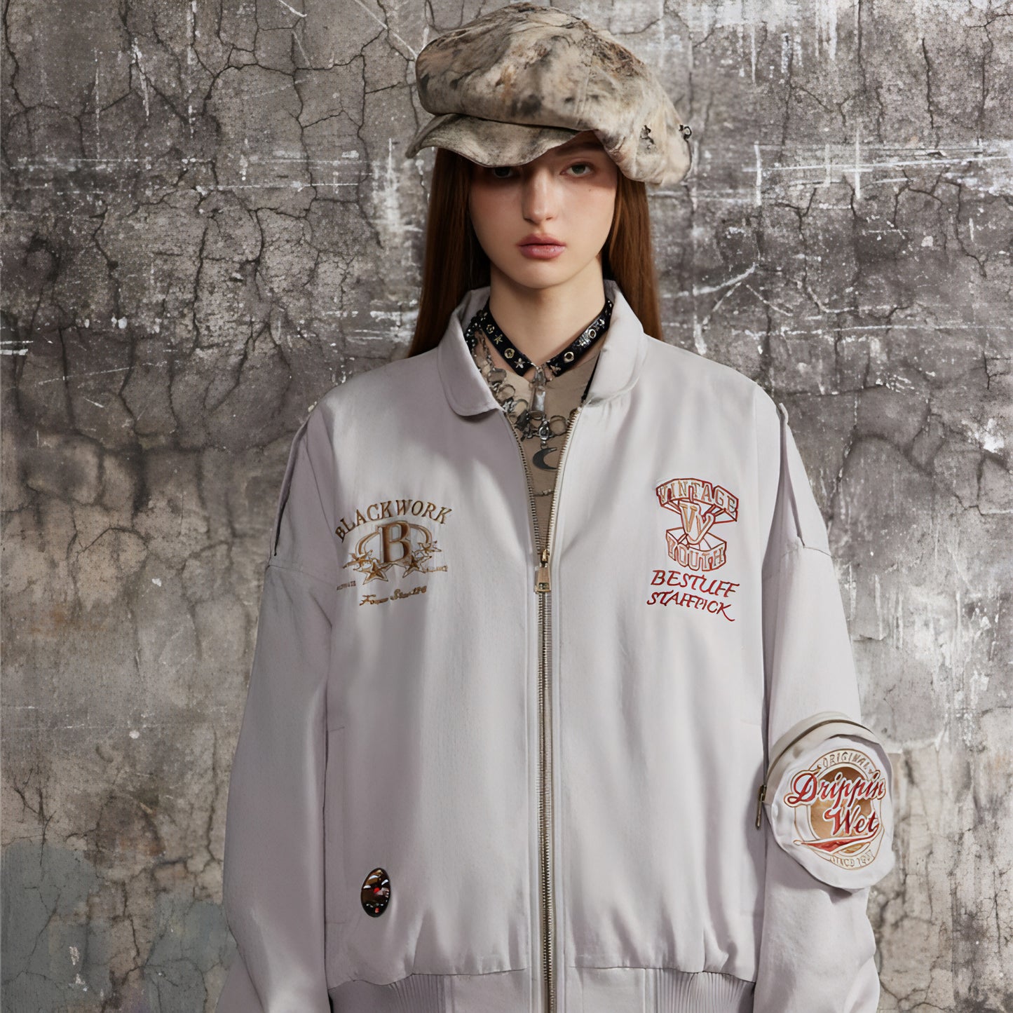 Lapel Baseball Uniform Jacket Men