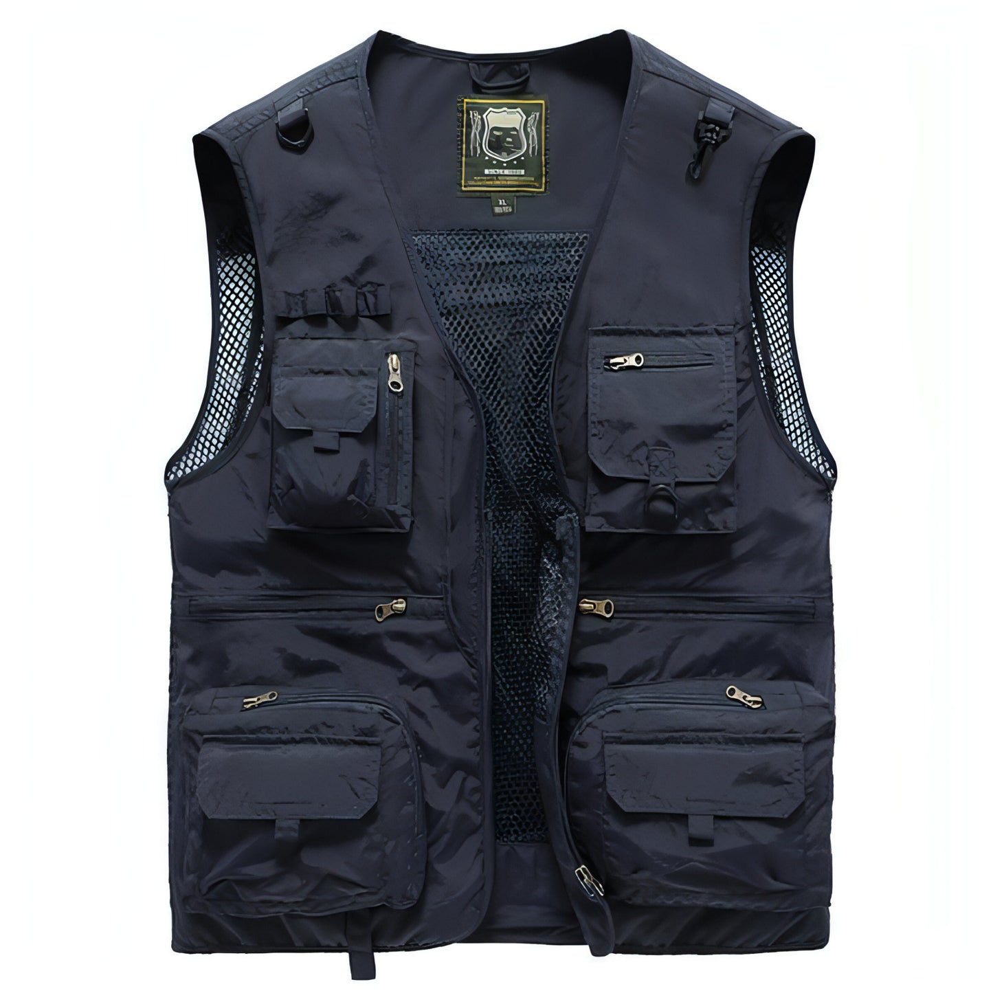 Chaleco safari chaqueta multibolsillos hombre