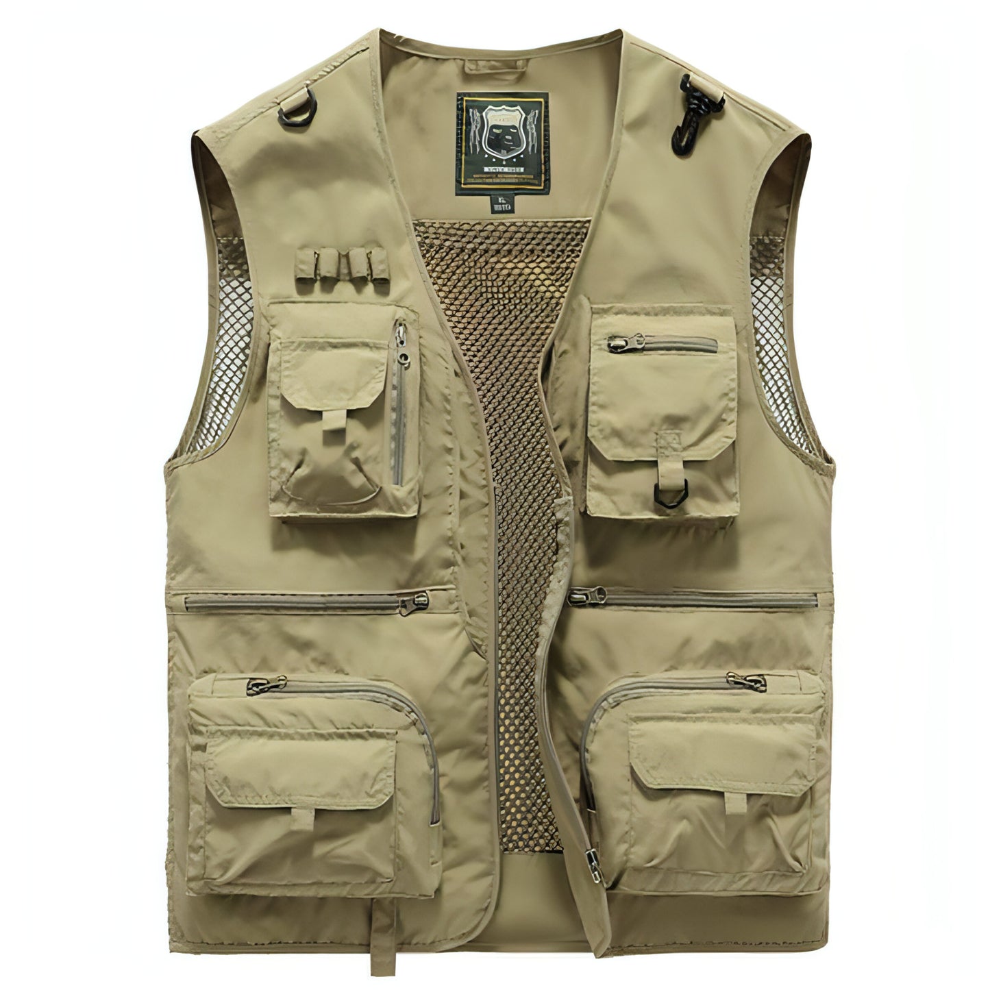 Chaleco safari chaqueta multibolsillos hombre