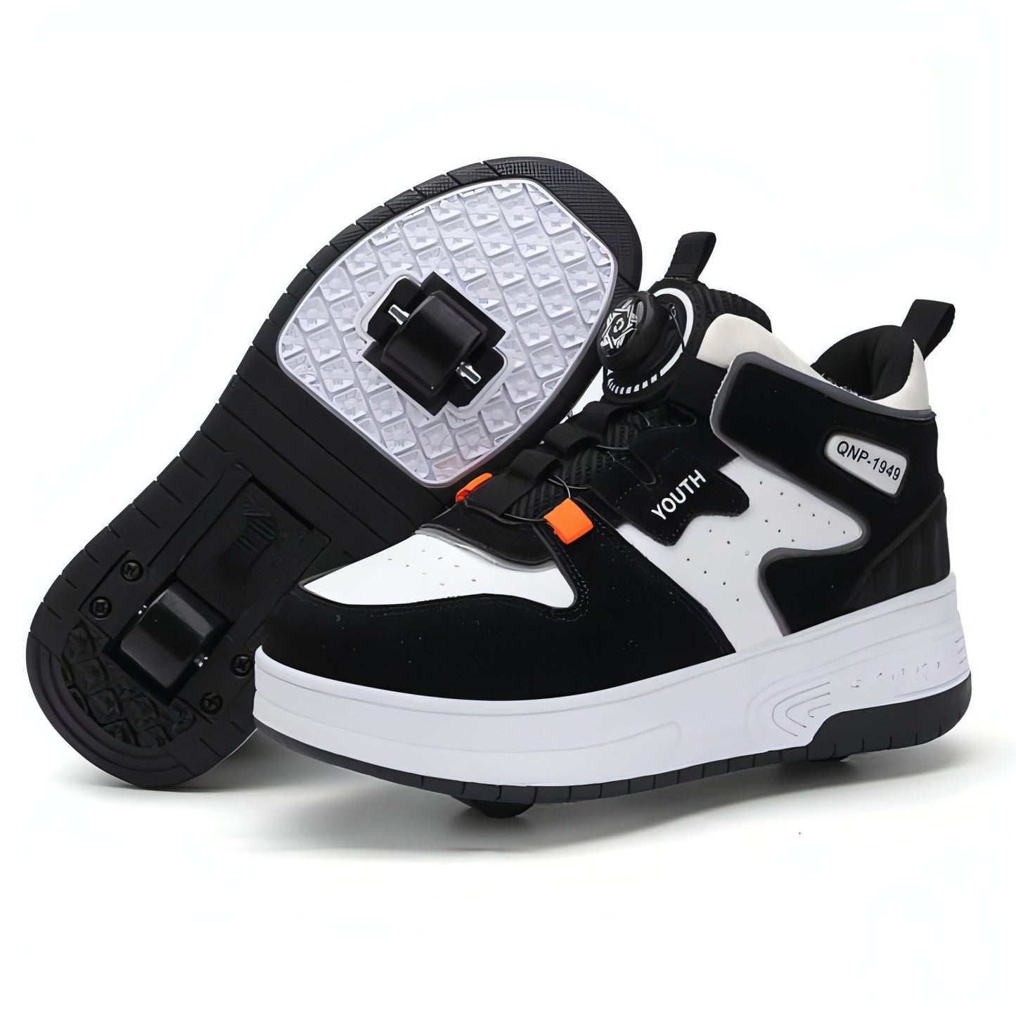 Mesh Double Wheel Heelys Childrening Luminous Charging Skate Shotos de skate de skate