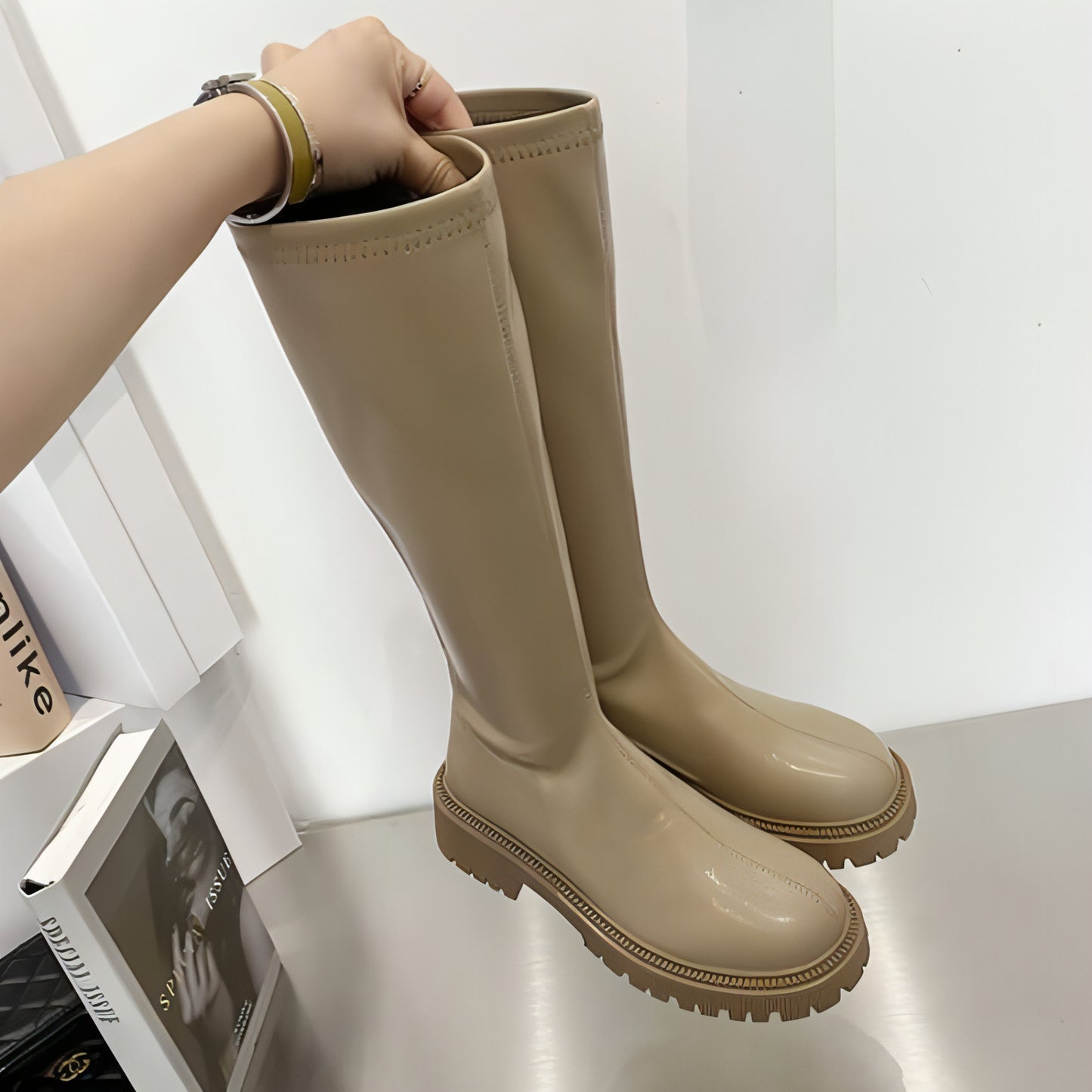 Warm Thick Soled Boots Women