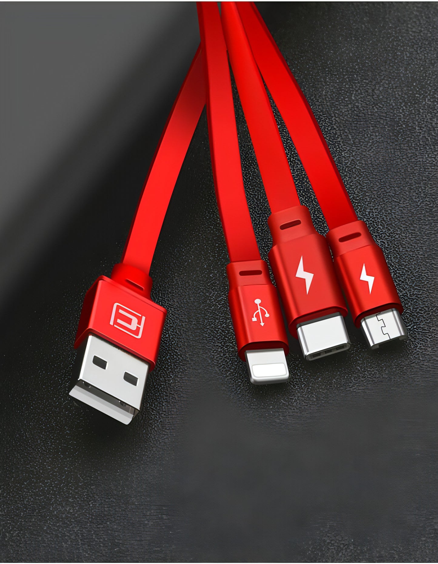 Z. Telescopic three-in-one charging line mobile phone multi-function multi-head Accessories