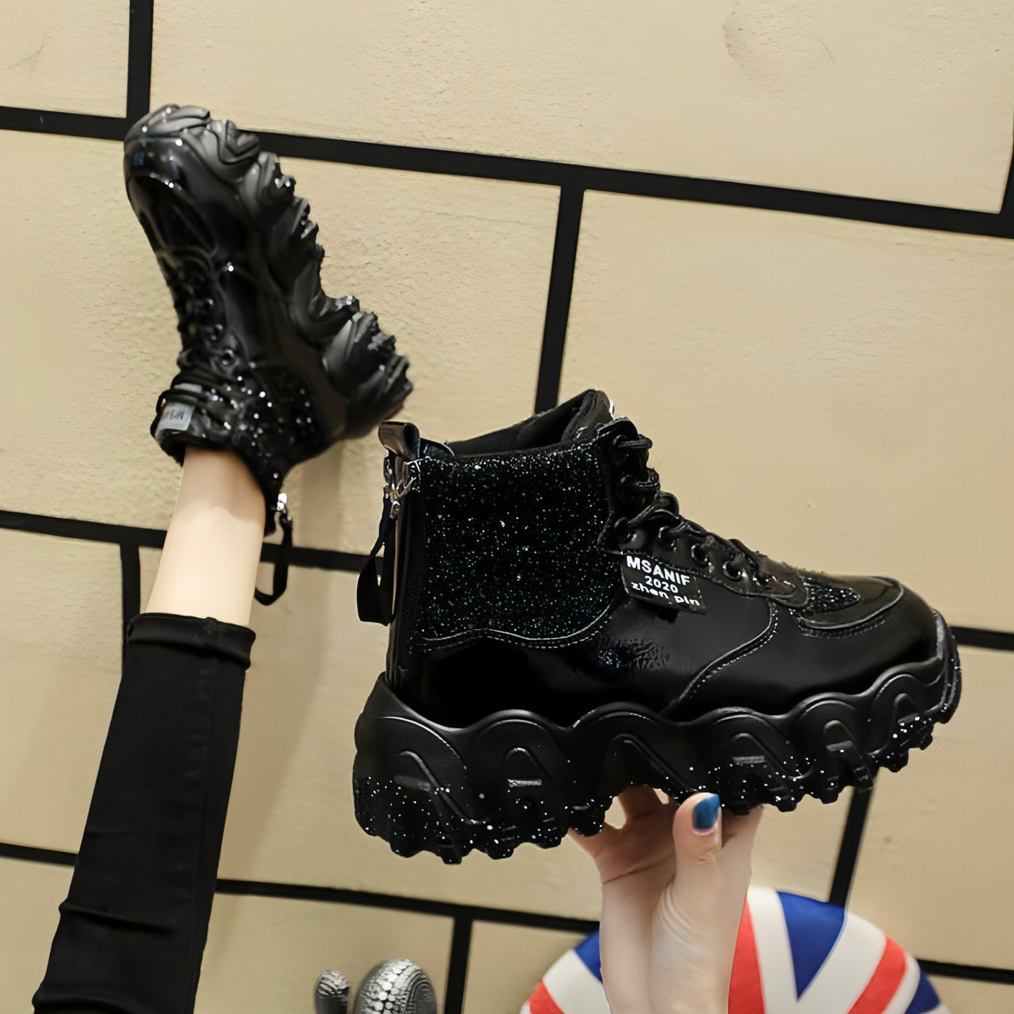 Big wavy snowflake daddy shoes women