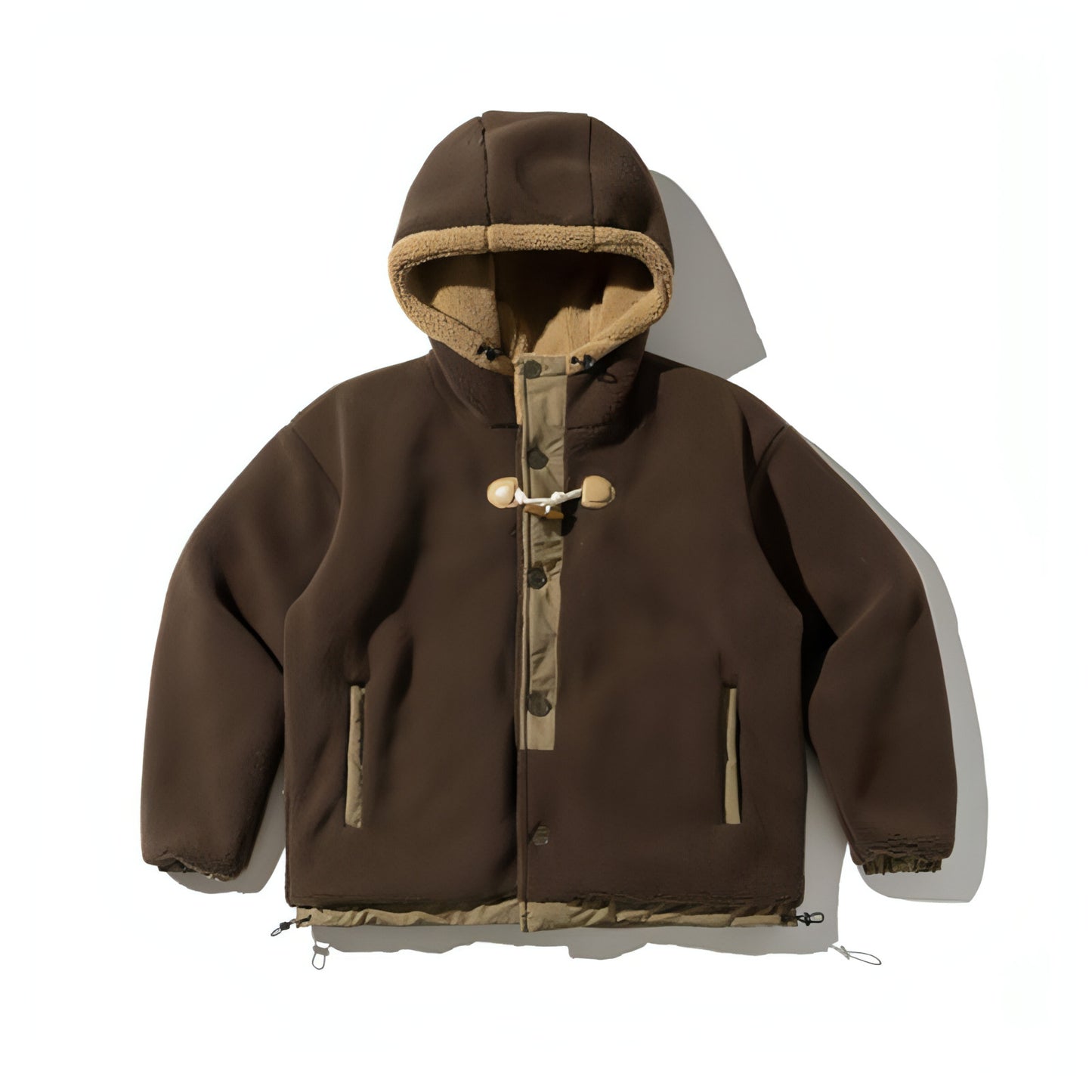 Chaqueta acolchada de algodón y forro polar para hombre y mujer