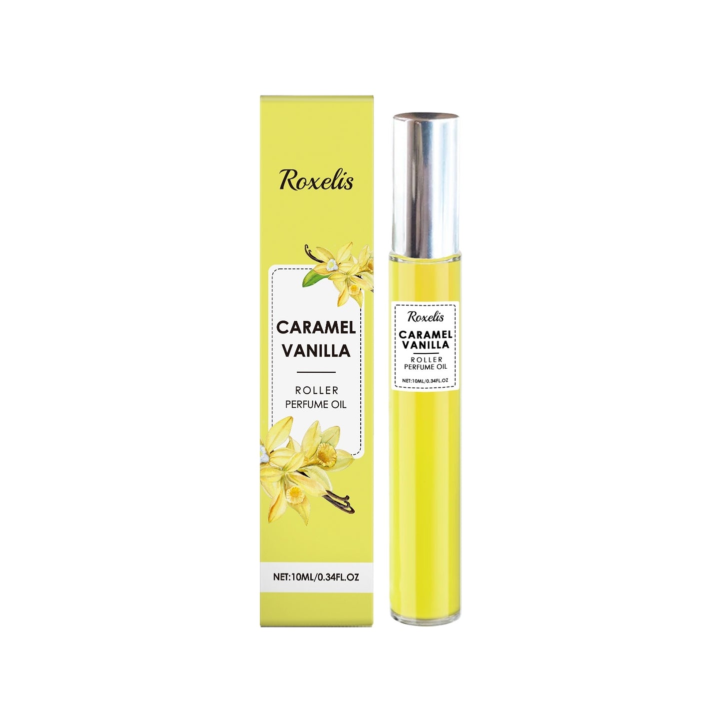 Roxelis Caramel Vanilla – Roll-On Perfume Oil (10ml)