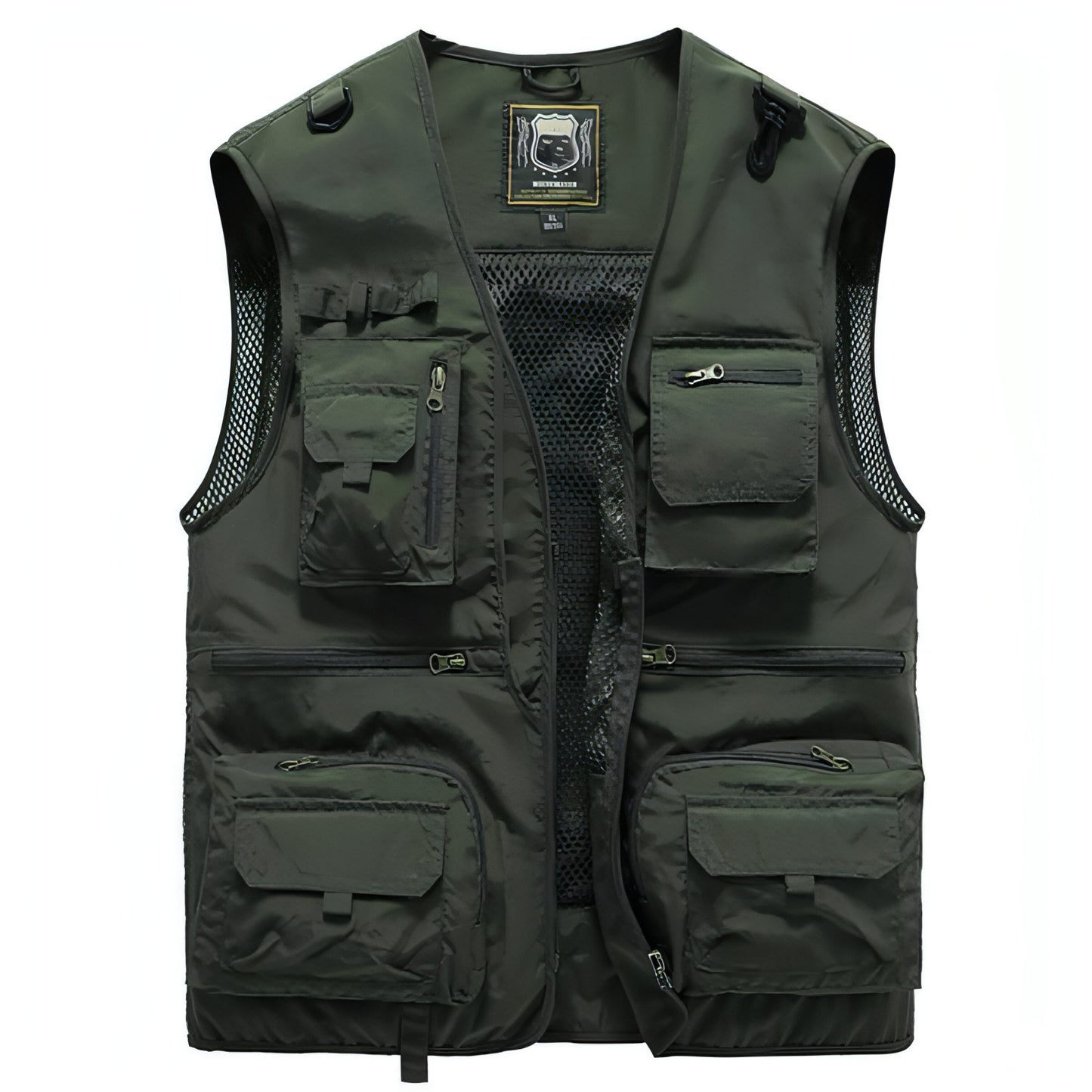 Chaleco safari chaqueta multibolsillos hombre