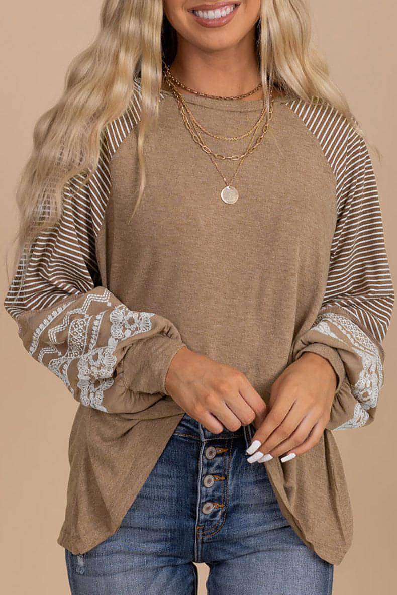 Sweater Round Neck Long Sleeves Top For Women