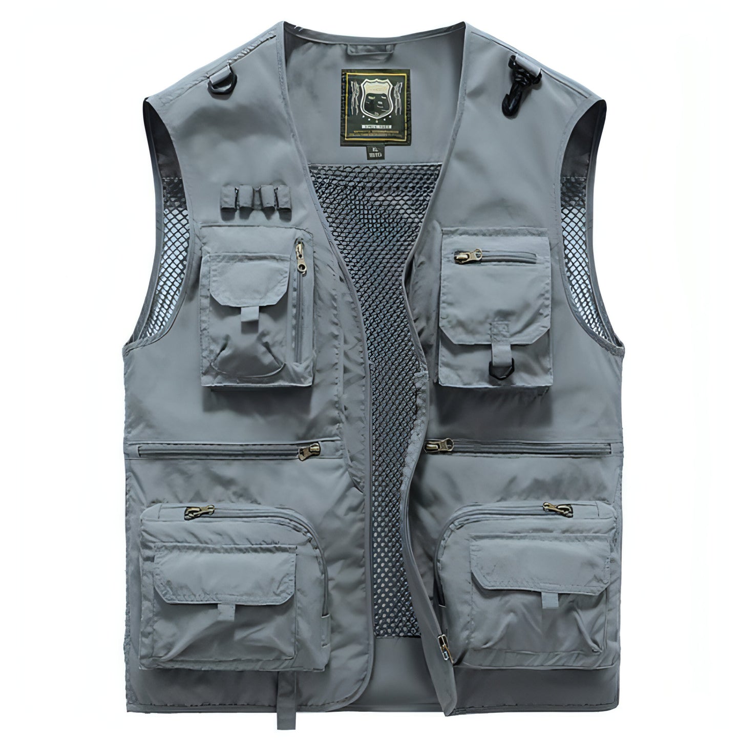 Chaleco safari chaqueta multibolsillos hombre