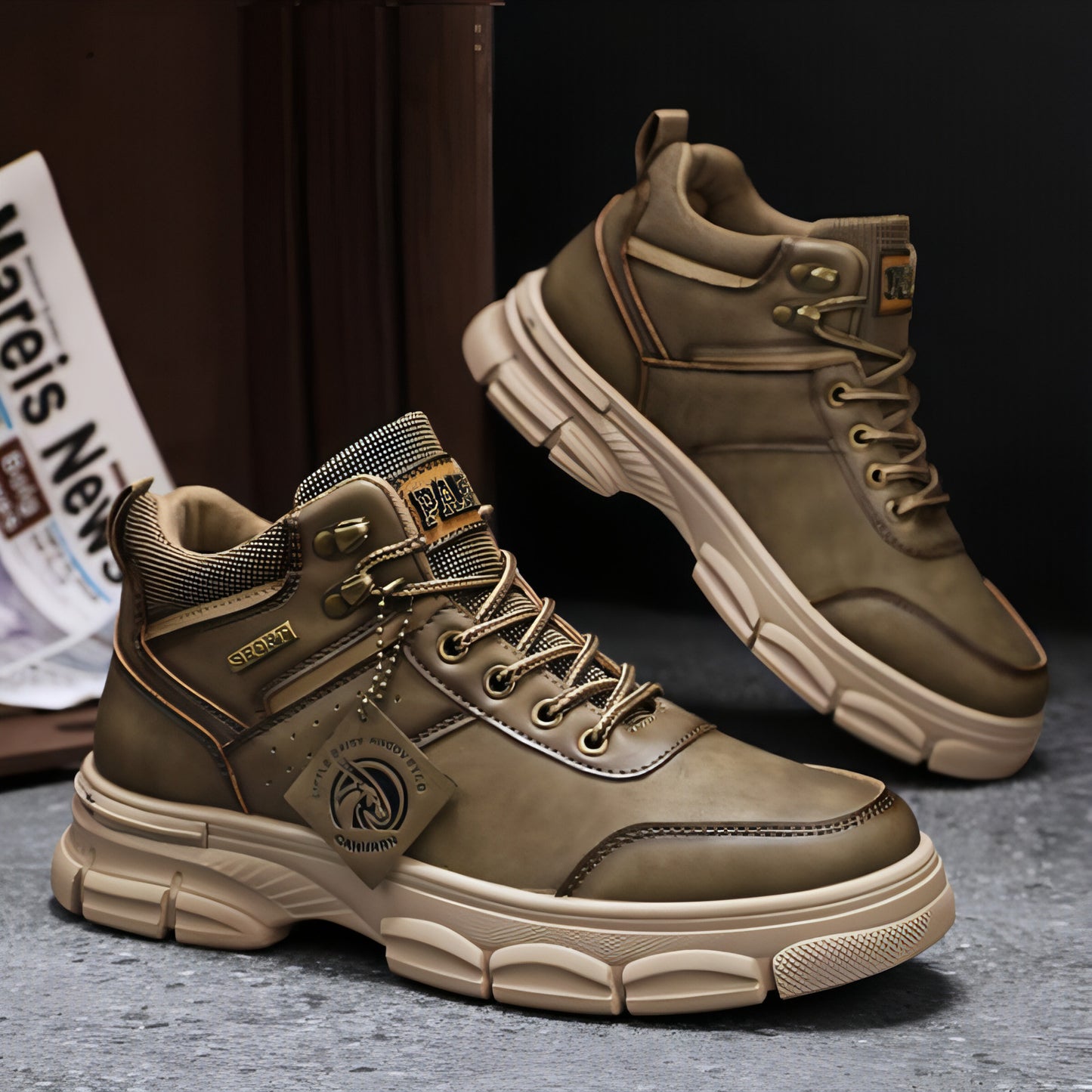 PARIS - Motorcycle Shoes Men Boots