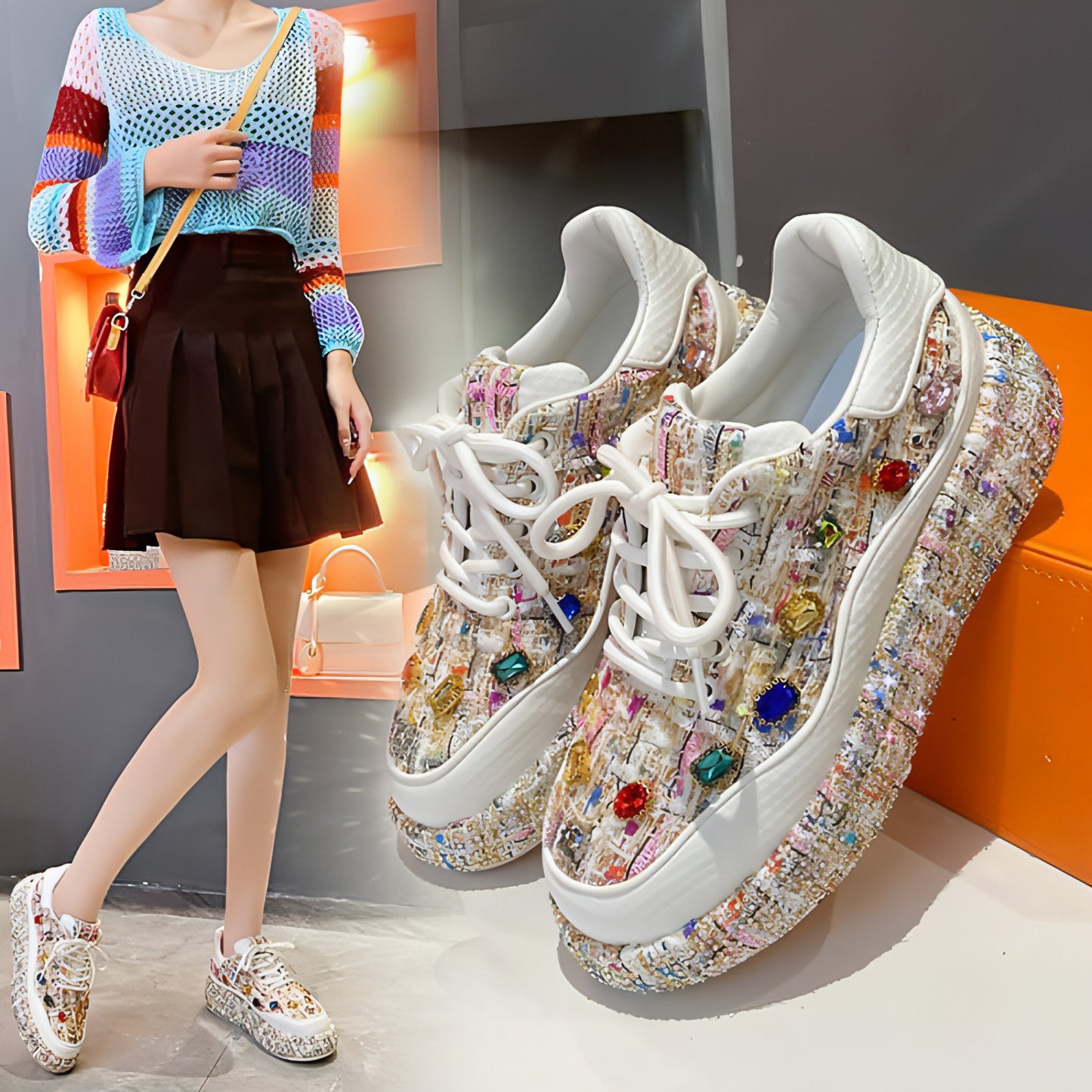 Board Shoes Thick Sole Low-cut Fashion Sports Women