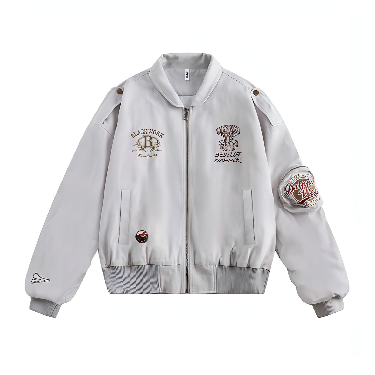 Lapel Baseball Uniform Jacket Men