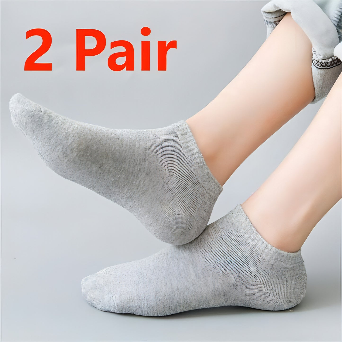 Men's Odor Resistant Low Cut Shallow Mouthed Invisible Boat Socks
