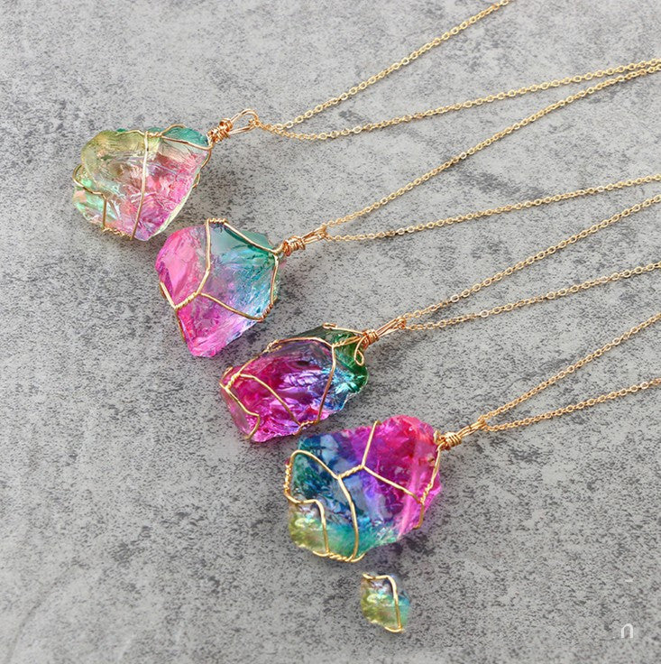 Rainbow Crystal Pendant “Seven Soul Stone” – Wearable Energy.