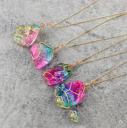 Rainbow Crystal Pendant “Seven Soul Stone” – Wearable Energy.