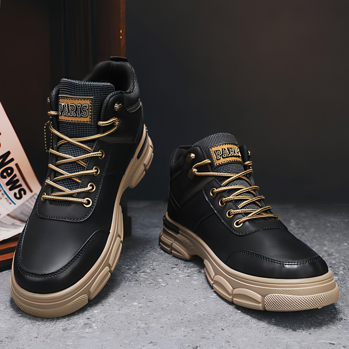 PARIS - Motorcycle Shoes Men Boots