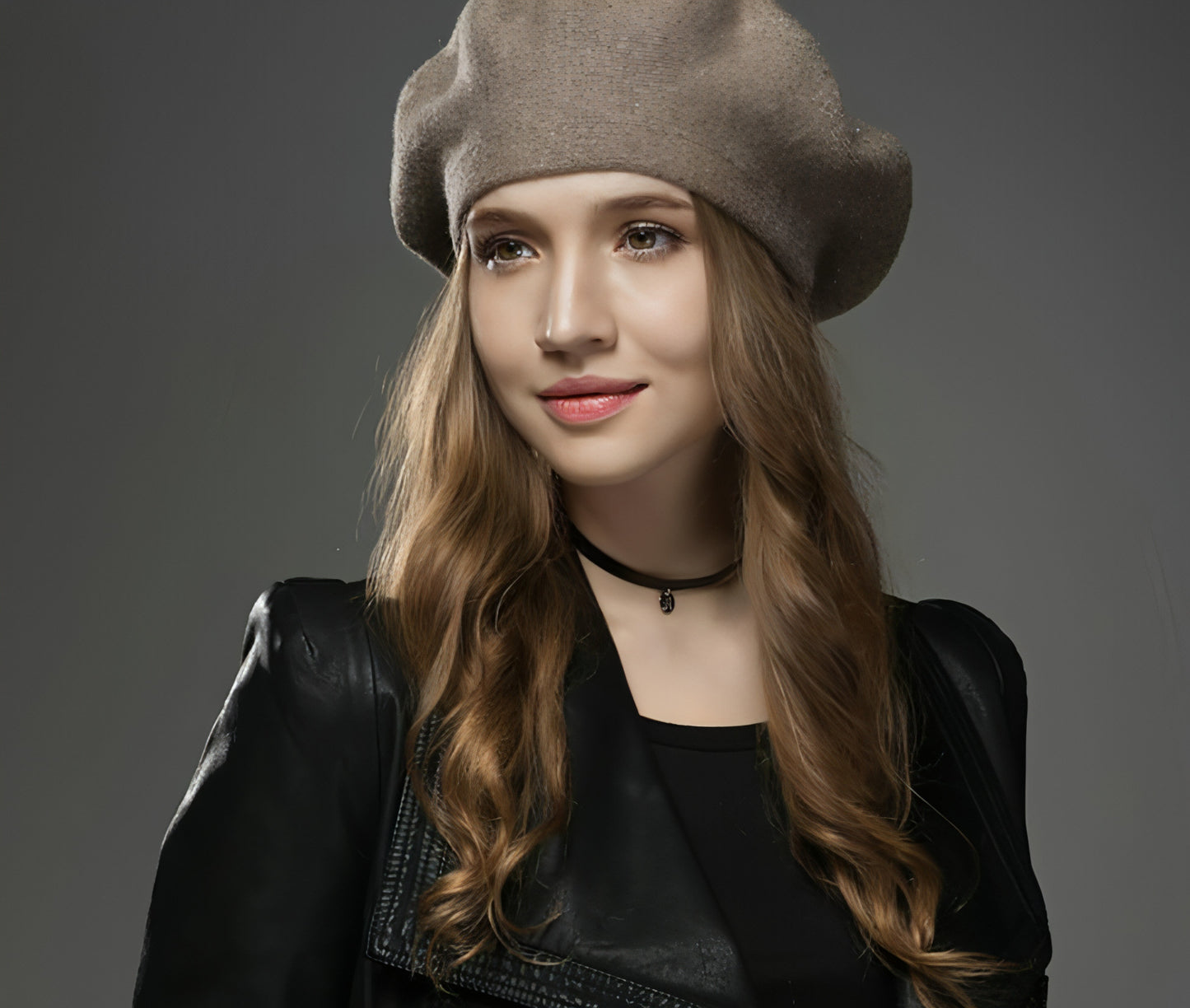 Wool warm beret hat cap