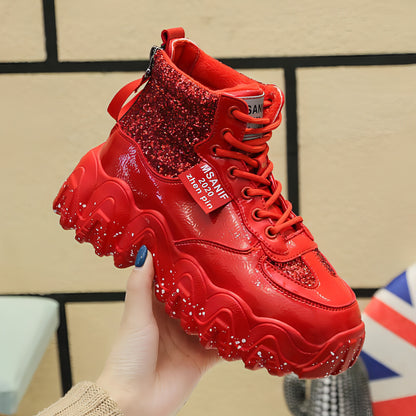 Big wavy snowflake daddy shoes women