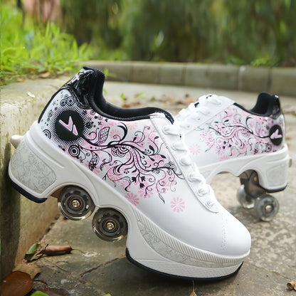 Дышащие дети Heelys одинокие и двойные роликовые коньки