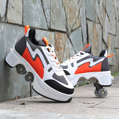 Дышащие дети Heelys одинокие и двойные роликовые коньки