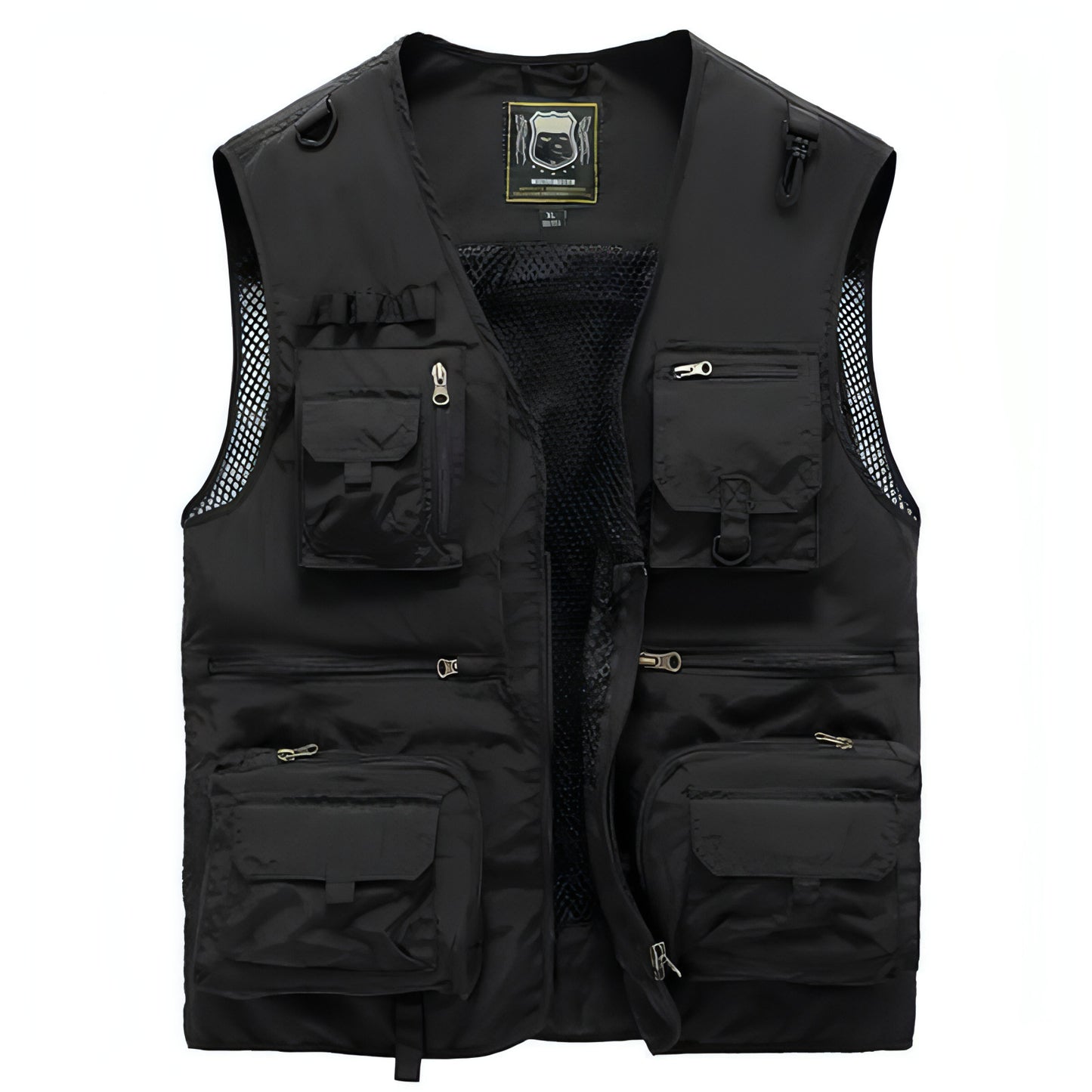 Chaleco safari chaqueta multibolsillos hombre