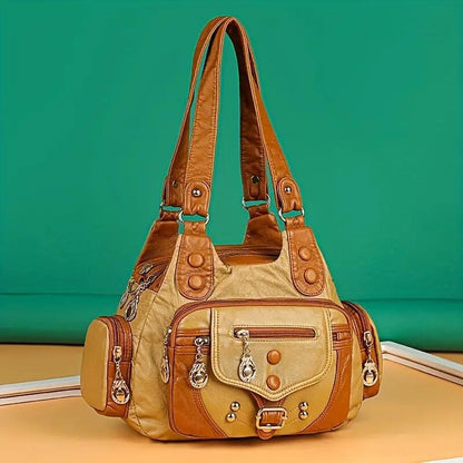 VALENZIA™ Vintage Leather Canvas Bag