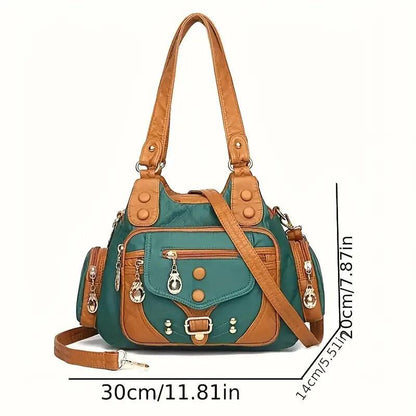 VALENZIA™ Vintage Leather Canvas Bag