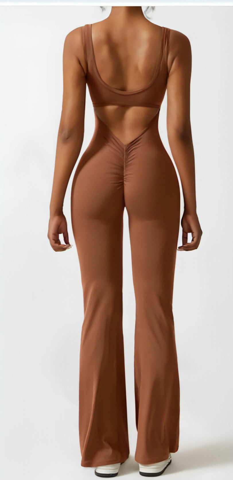 Tight Yoga Bodysuit Casual Hollow Seamless Women (Leggings)