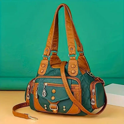 VALENZIA™ Vintage Leather Canvas Bag