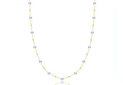 5.5-7.5mm Freshwater Pearl Gypsophila Necklace
