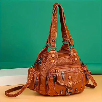 VALENZIA™ Vintage Leather Canvas Bag