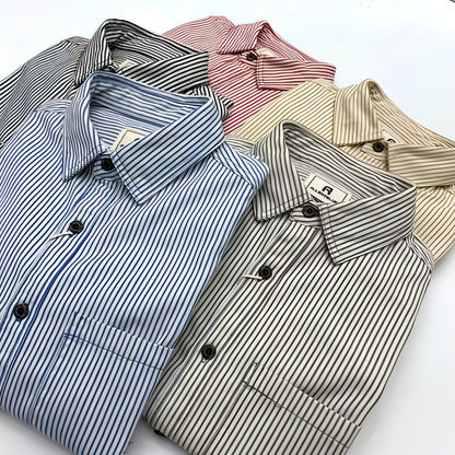 Letter Long Sleeve Loose Boys Summer Trendy All-match Casual DressShirt