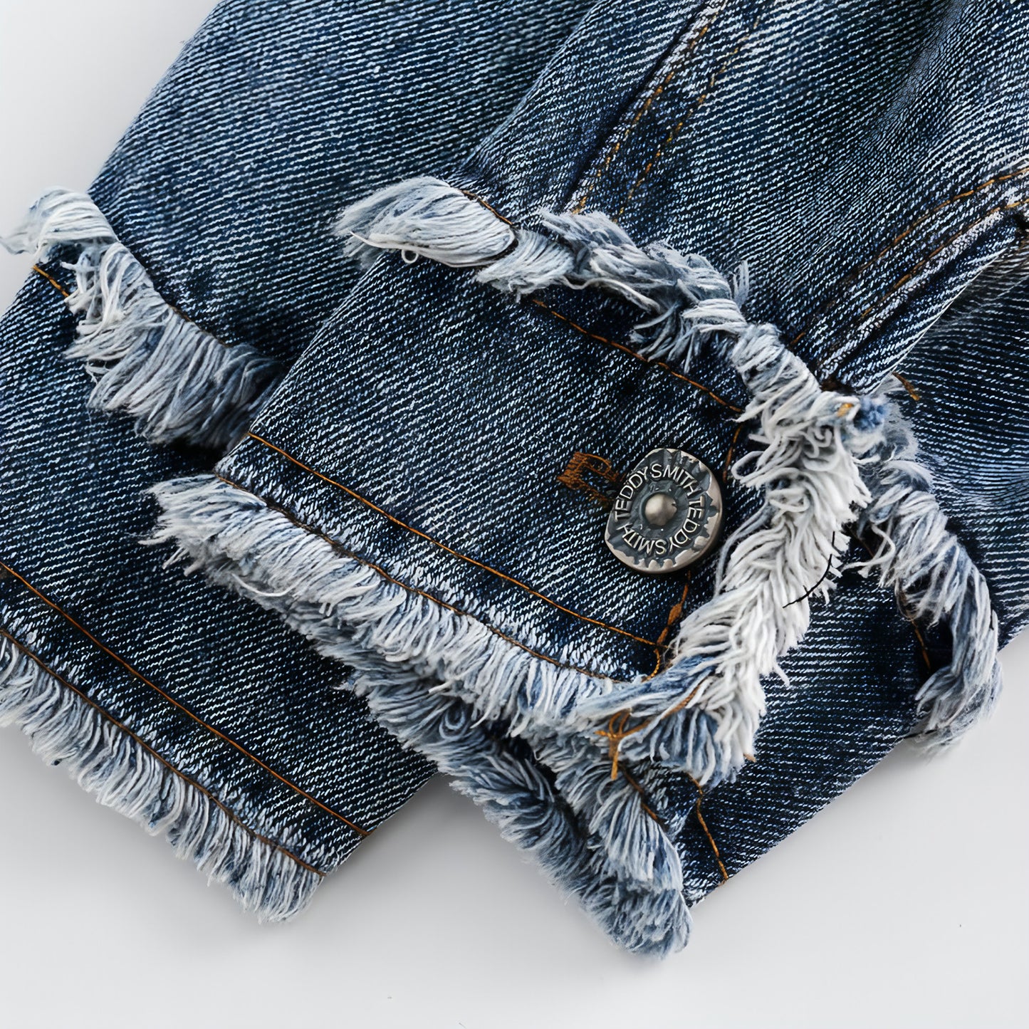 1. Jaqueta de jeans lavada de estilo de estilo nacional