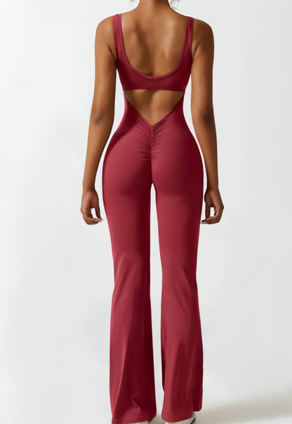 Tight Yoga Bodysuit Casual Hollow Seamless Women (Leggings)