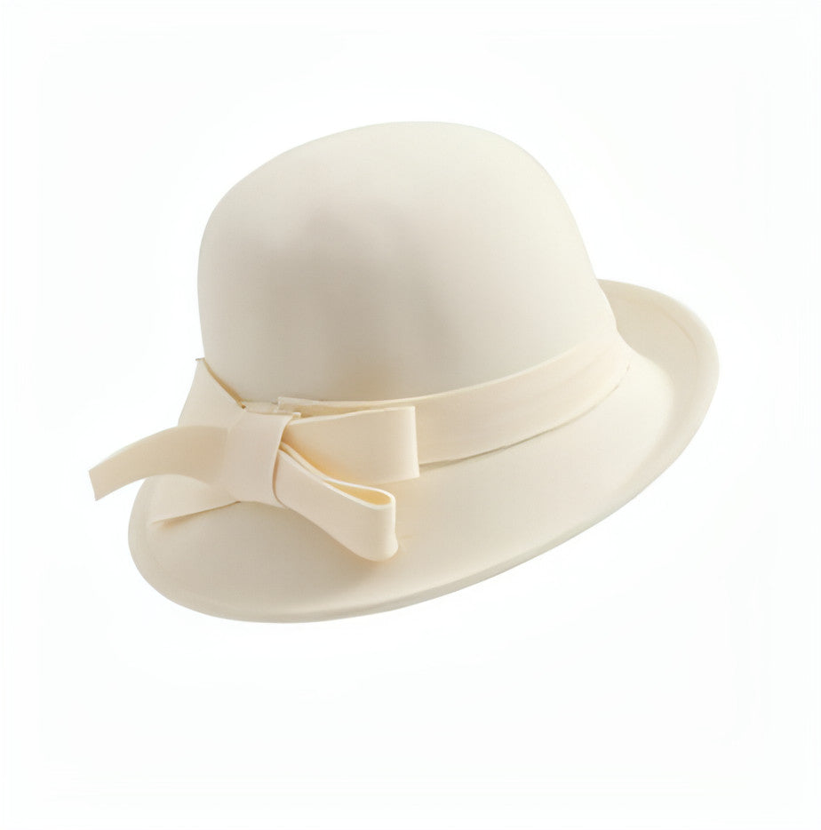 Woolen Big Bow Dome Fisherman's Basin Hat