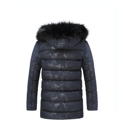 Men's Short Thickened Winter Outdoor Cotton-padded Clothing British Fur Collar Coat Jacket