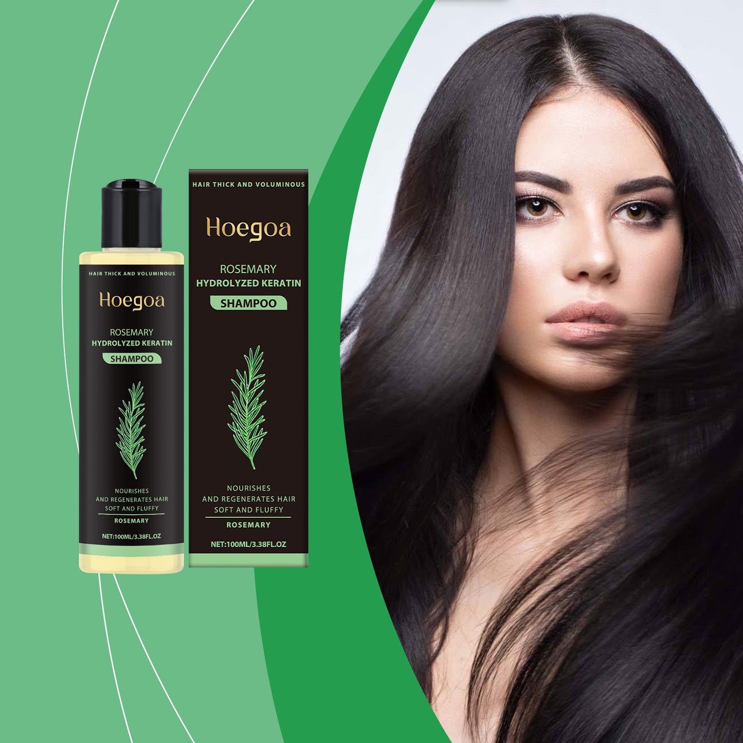 Hoegoa™ Herbal Essence Shampoo – Rosemary-Infused Growth & Control