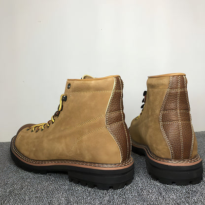 Autumn And Winter Men's Round Toe Fashion Casual Leather Shoes Martin Boots